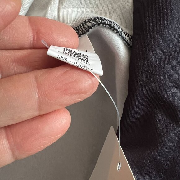 Women's Plus Pullover Hoodie Sweater Size 1X Rainbow Stripe in Dark Navy - Picture 8 of 11